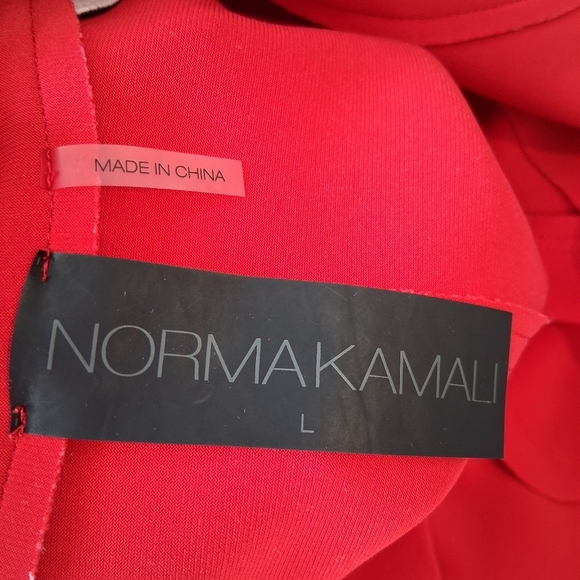 Norma Kamali Bold Red Blazer With Stripes Size Large - Picture 6 of 13